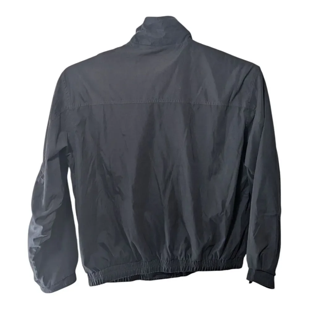 Vintage Members‎ Only Microfiber Men's XL Long Full Zip Brass Snaps Black Jacket